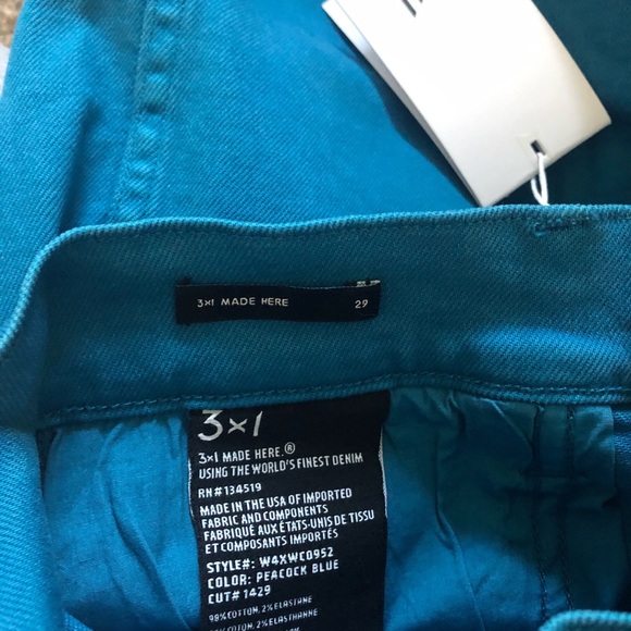 3x1 N.Y.C. W4 Shelter Wide Leg Crop Jeans Pant - Picture 6 of 8